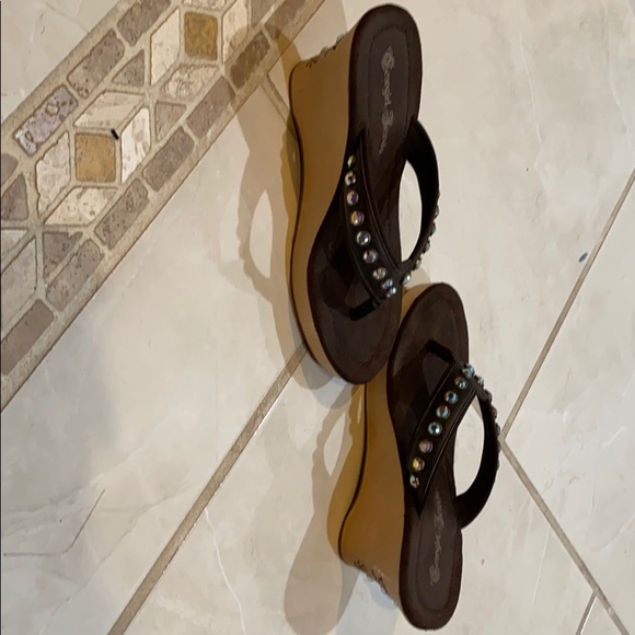 *Gorgeous* Cowgirl Jewels Swarovski crystal wedge - Picture 5 of 6